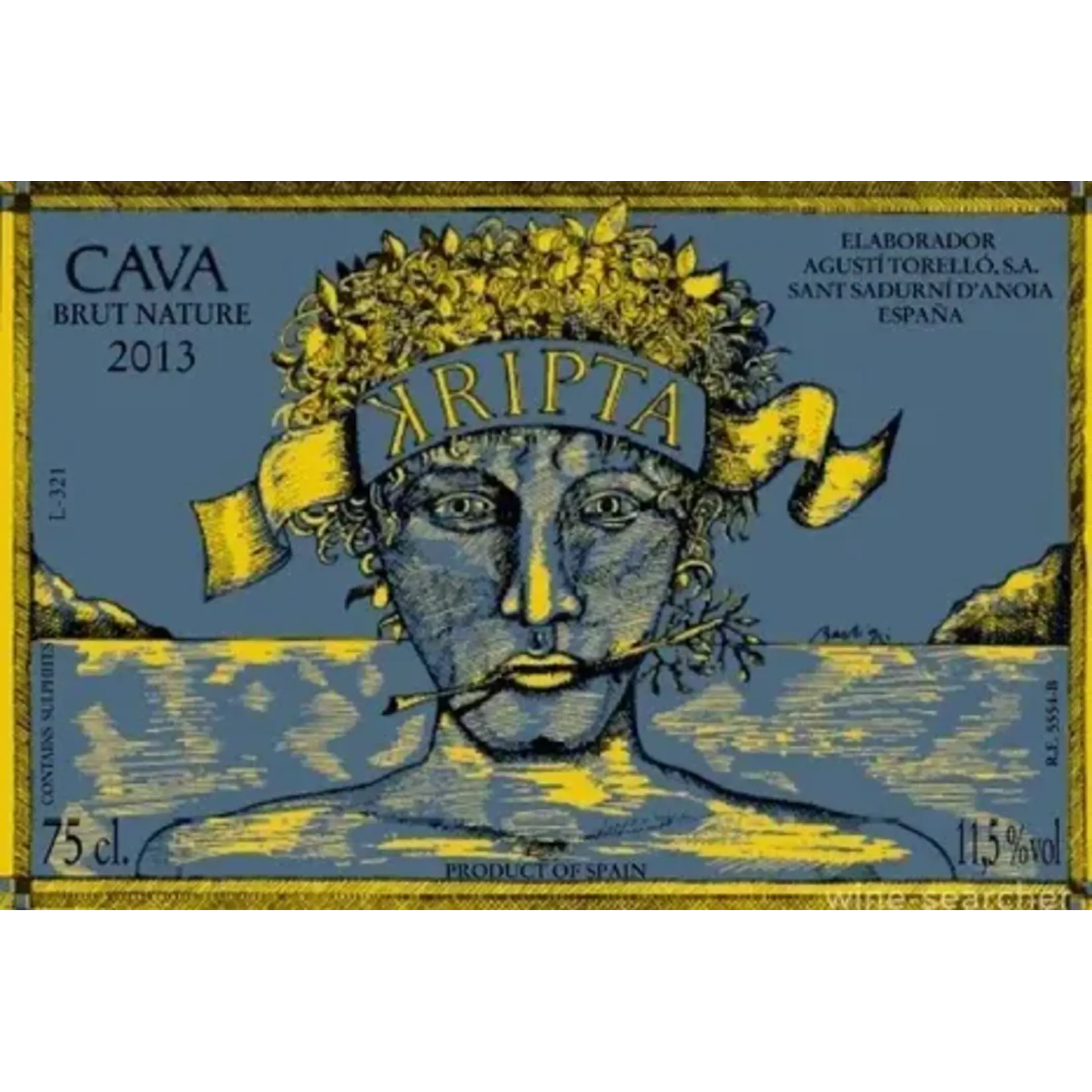 Sparkling Agusti Torello Mata Kripta Cava Brut Nature Gran Reserva 2013