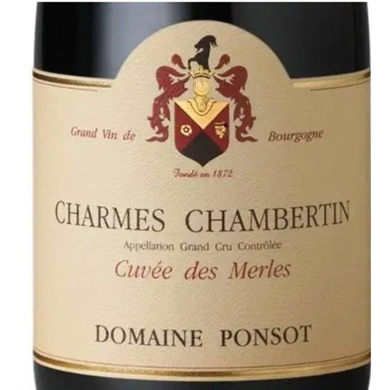 Wine Domaine Ponsot Charmes Chambertin Cuvee des Merles Grand Cru 2018