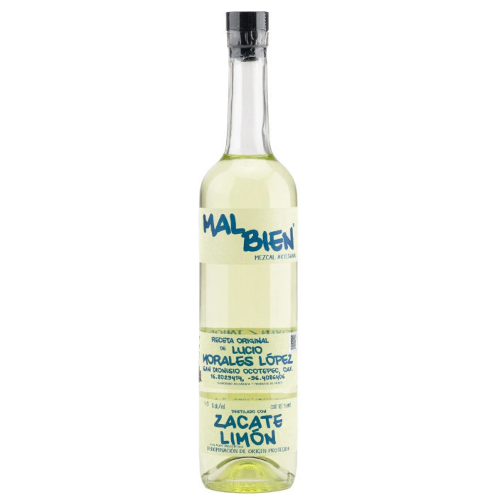Spirits Mal Bien Mezcal Zacate Limon Lucio Morales 750ml