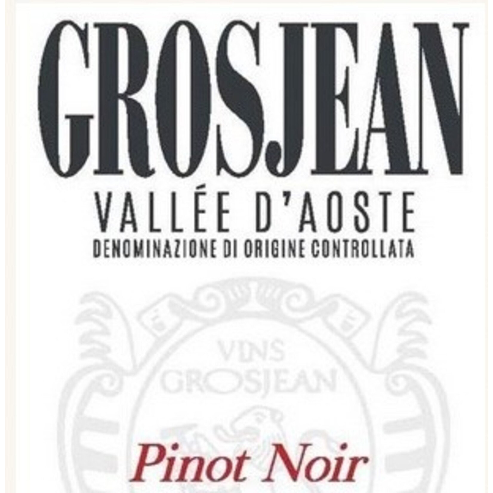 Wine Gros Jean Vallee d'Aoste DOC Pinot Noir 2024