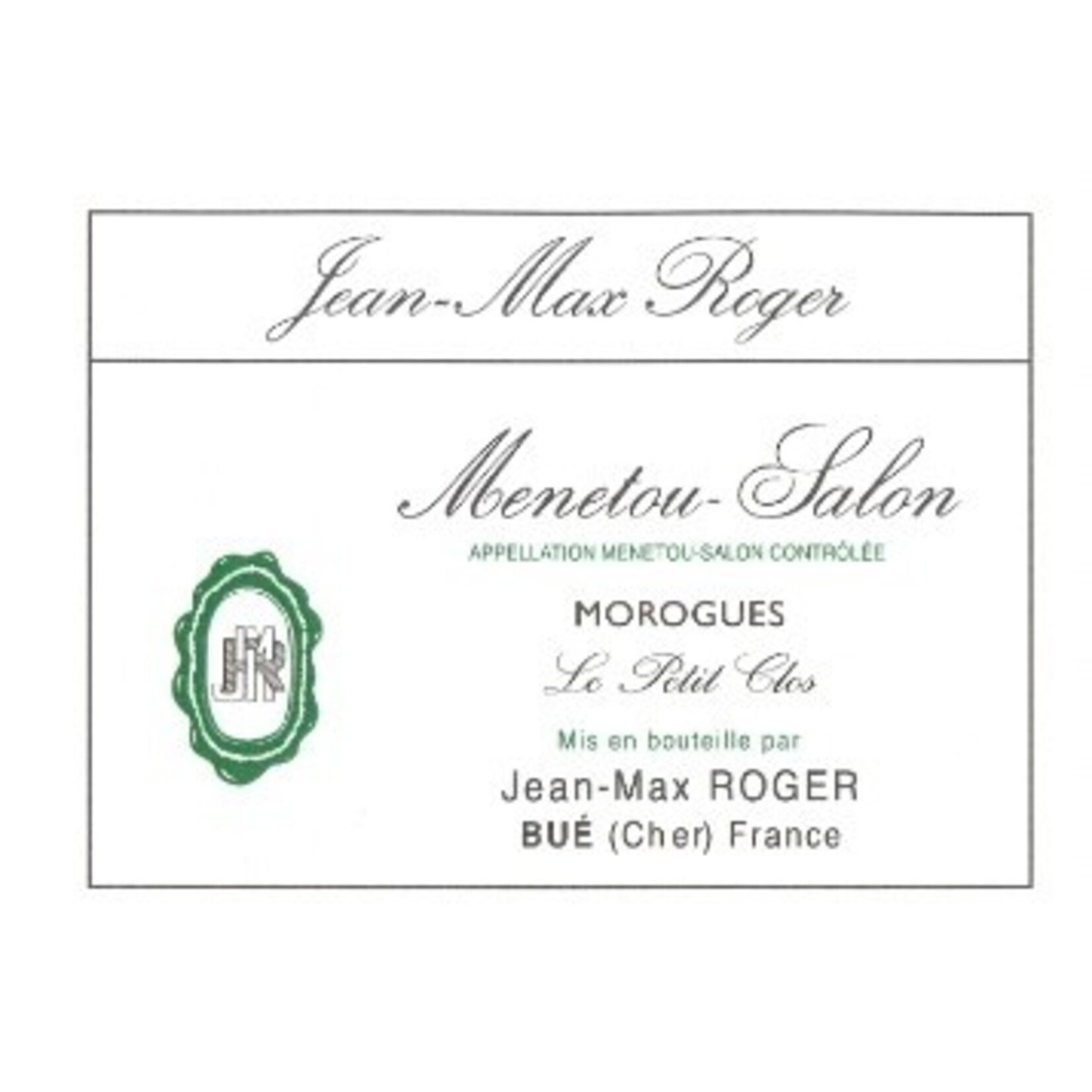 Wine Jean Max Roger Menetou Salon Blanc Morogues Le Petit Clos 2022