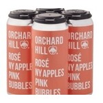 Sparkling Orchard Hill Rose Pink Bubbles Hard Cider Estate NY Apples Can 16oz