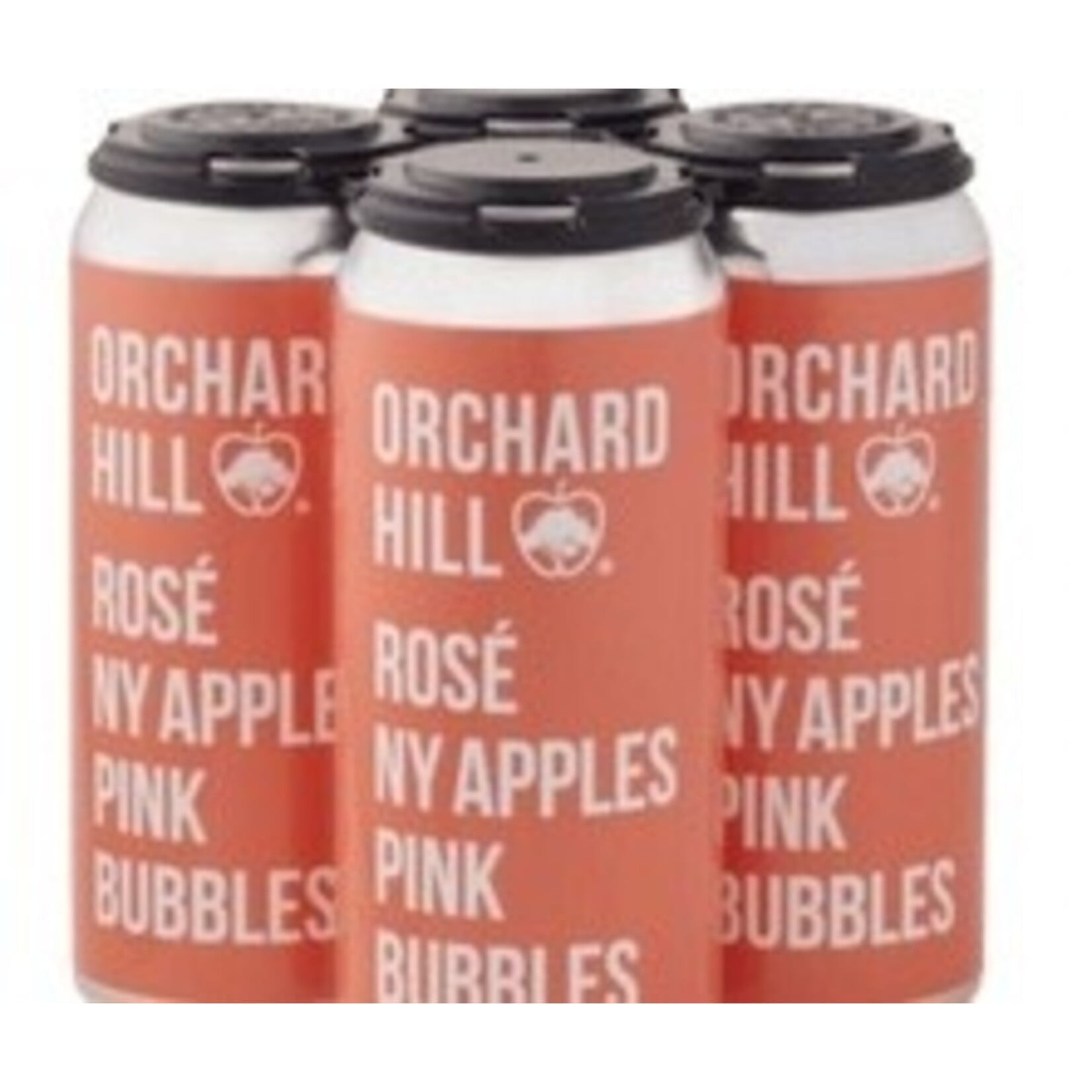 Sparkling Orchard Hill Rose Pink Bubbles Hard Cider Estate NY Apples Can 16oz