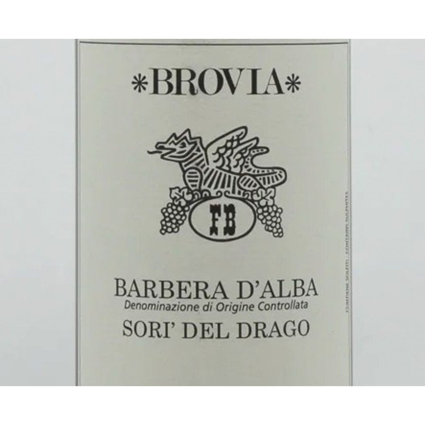 Wine Brovia Barbera d'Alba Sori del Drago 2023