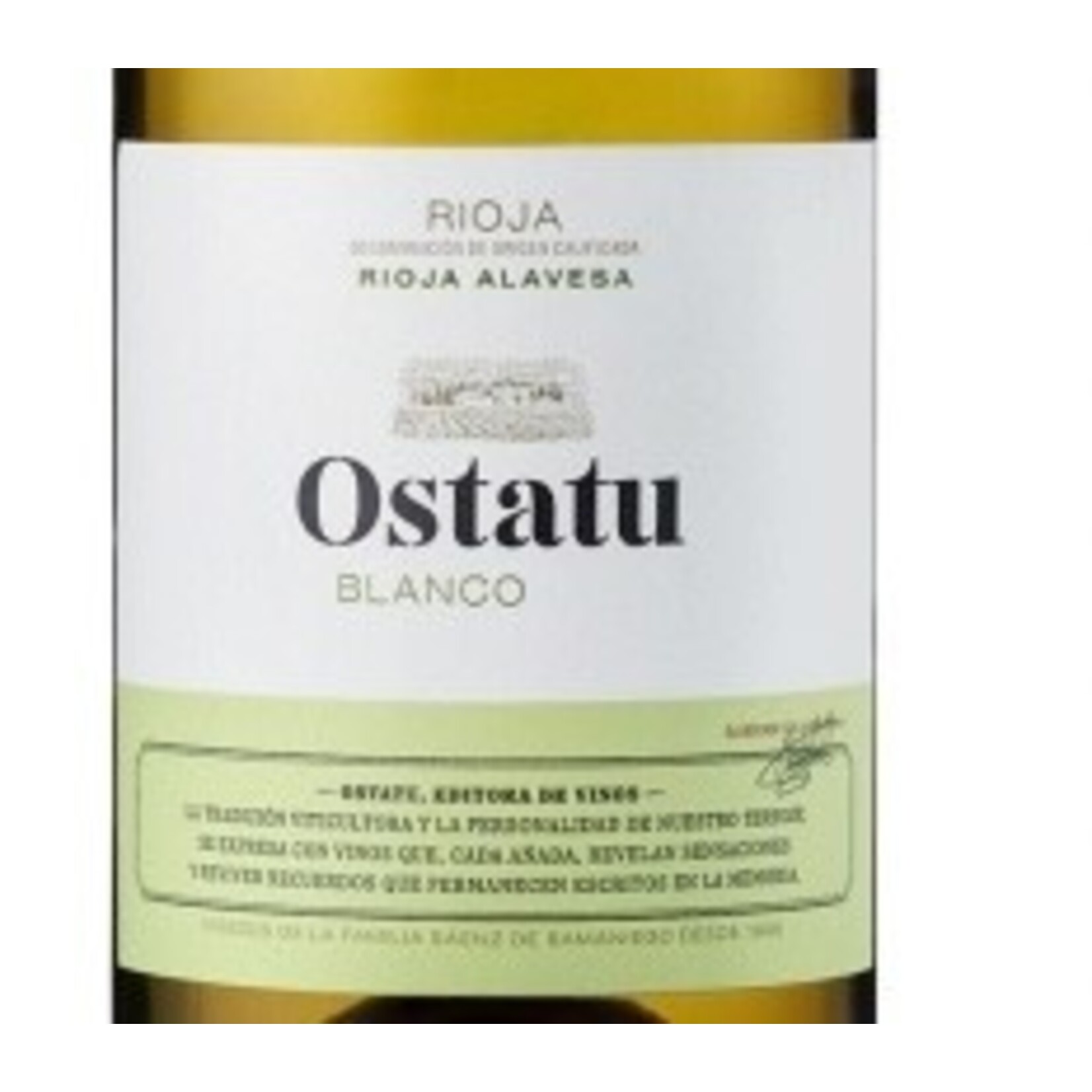 Wine Bodegas Ostatu Rioja Blanco 2025