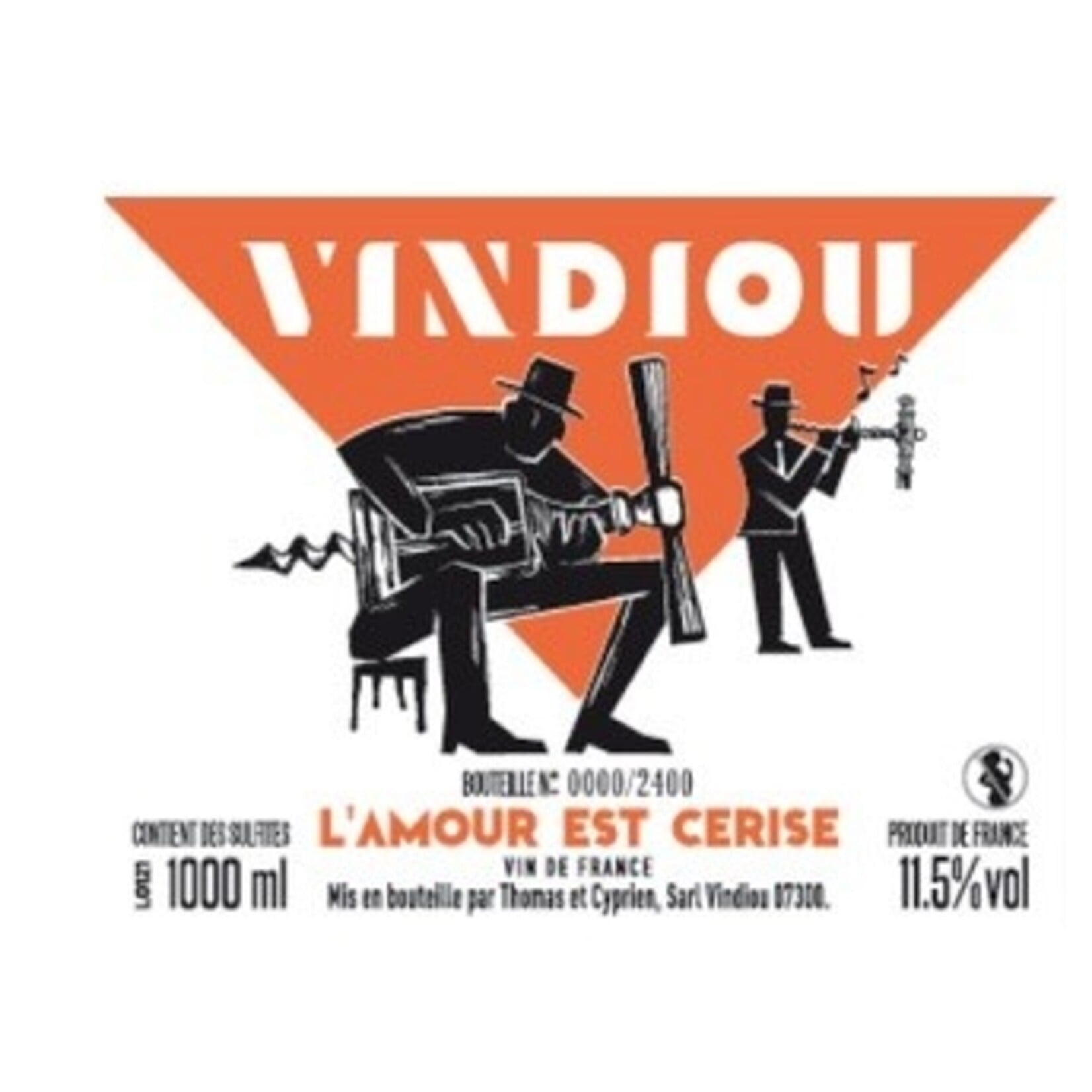 Wine Domaine Vindiou L'Amour est Cerise 2024