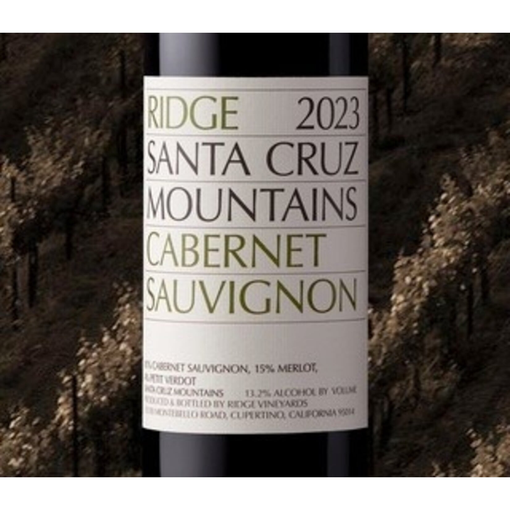 Wine Ridge Vineyards Cabernet Sauvignon Monte Bello Vineyard Estate Santa Cruz Mountains 2023
