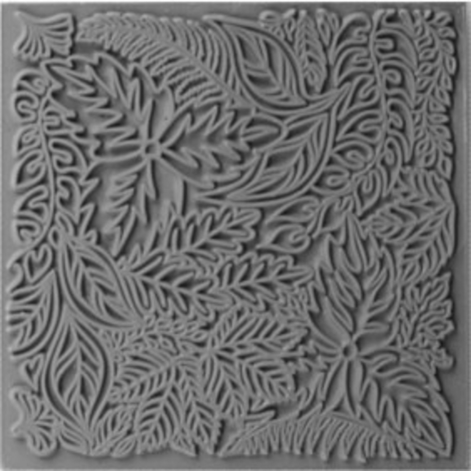 Cernit texture plate for polymer clay, Flowers, 9*9 cm