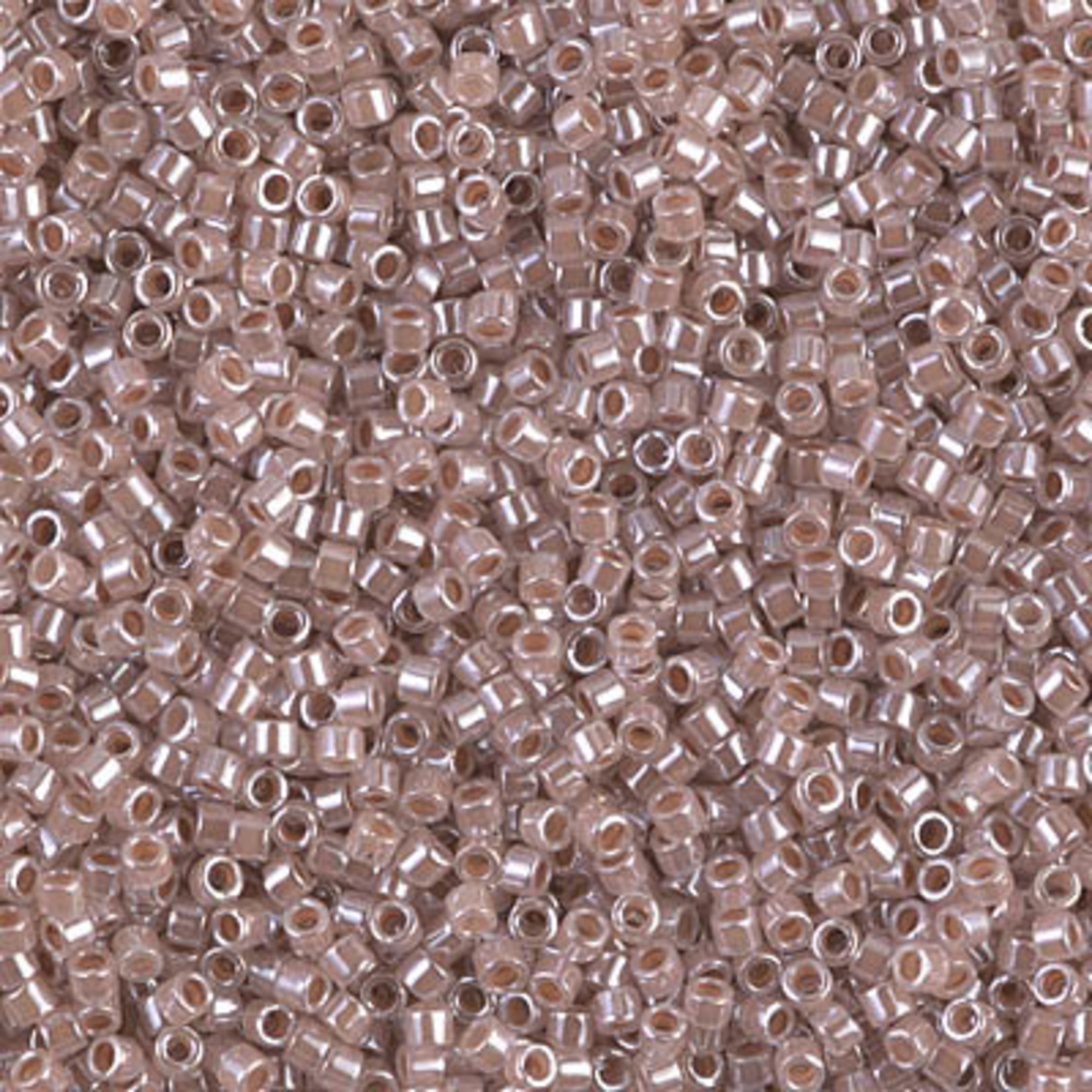 Miyuki 7.2 GM DB0256 11/0 Delica: Crystal/Dusty Rose ICCL (APX 1400 PCS)