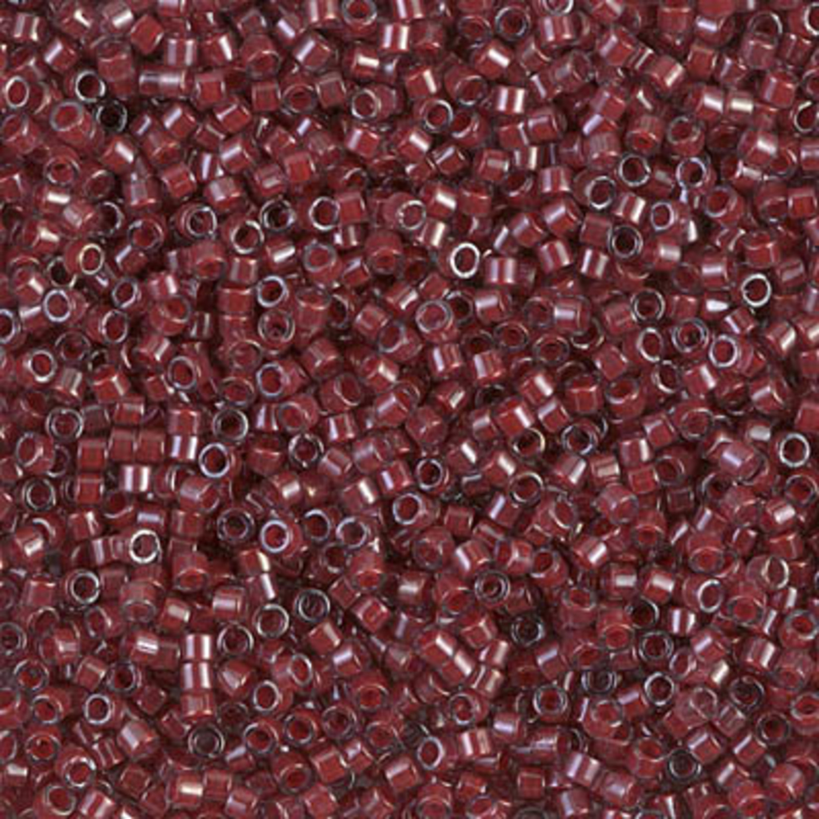 Miyuki 7.2 GM DB0280 11/0 Delica: Crystal/Burgundy ICL (APX 1400 PCS)