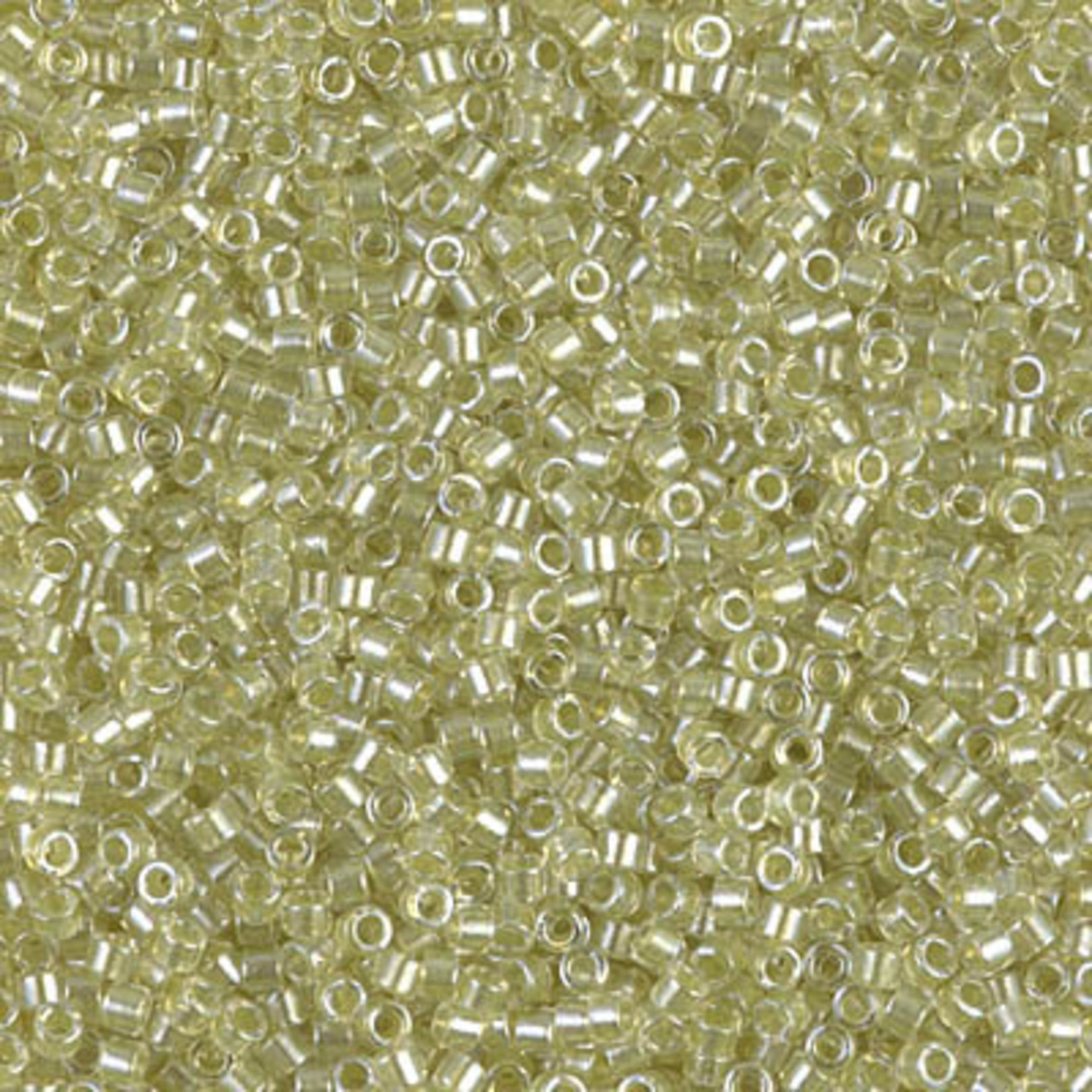 Miyuki 7.2 GM DB0903 11/0 Delica: Crystal/Lt Peridot ICL* (D) (APX 1400 PCS)