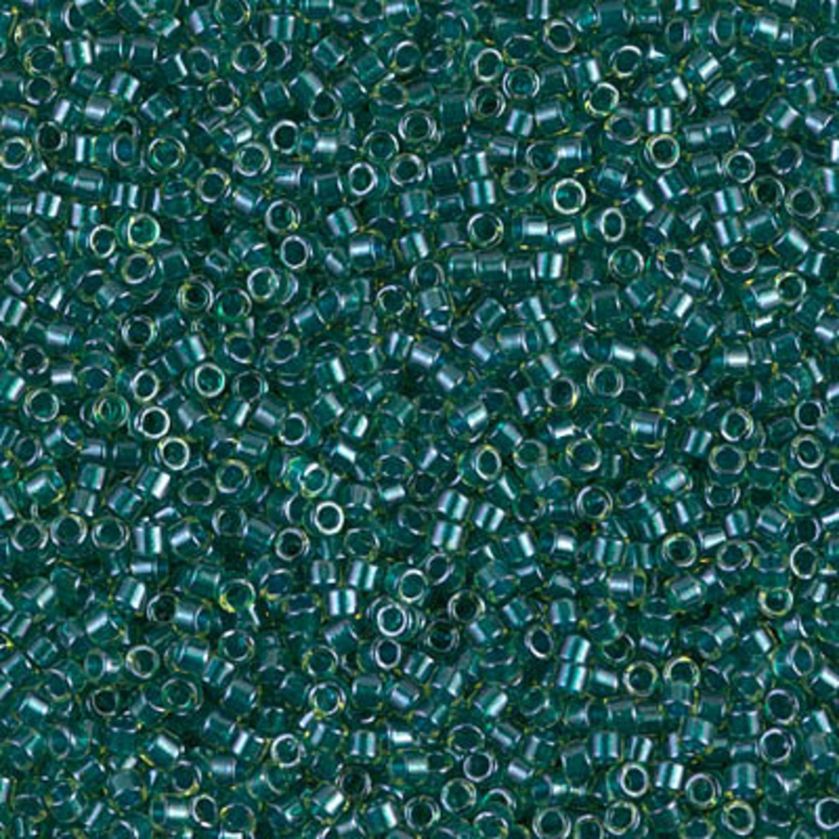 Miyuki 7.2 GM DB0919 11/0 Delica: Lt Green/Dark Teal ICL* (D) (APX 1400 PCS)