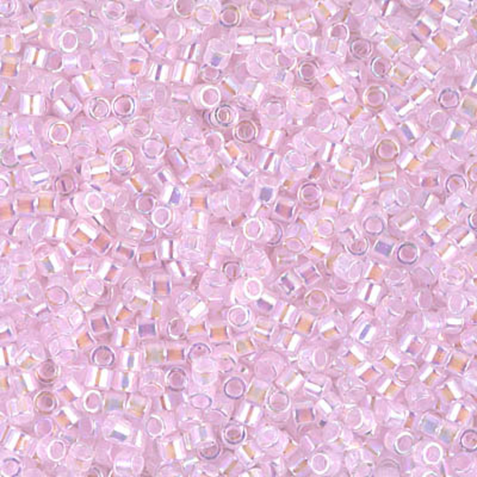 Miyuki 8 GM DBM0055 10/0 Delica: Crystal/Pink ICL/R