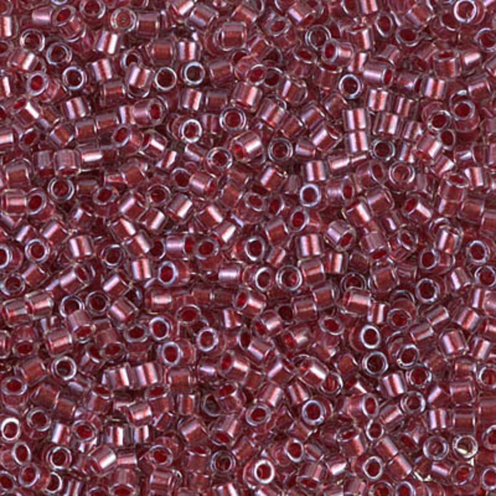 Miyuki 8 GM DBM0924 10/0 Delica: Crystal/Cranberry ICL* (D)