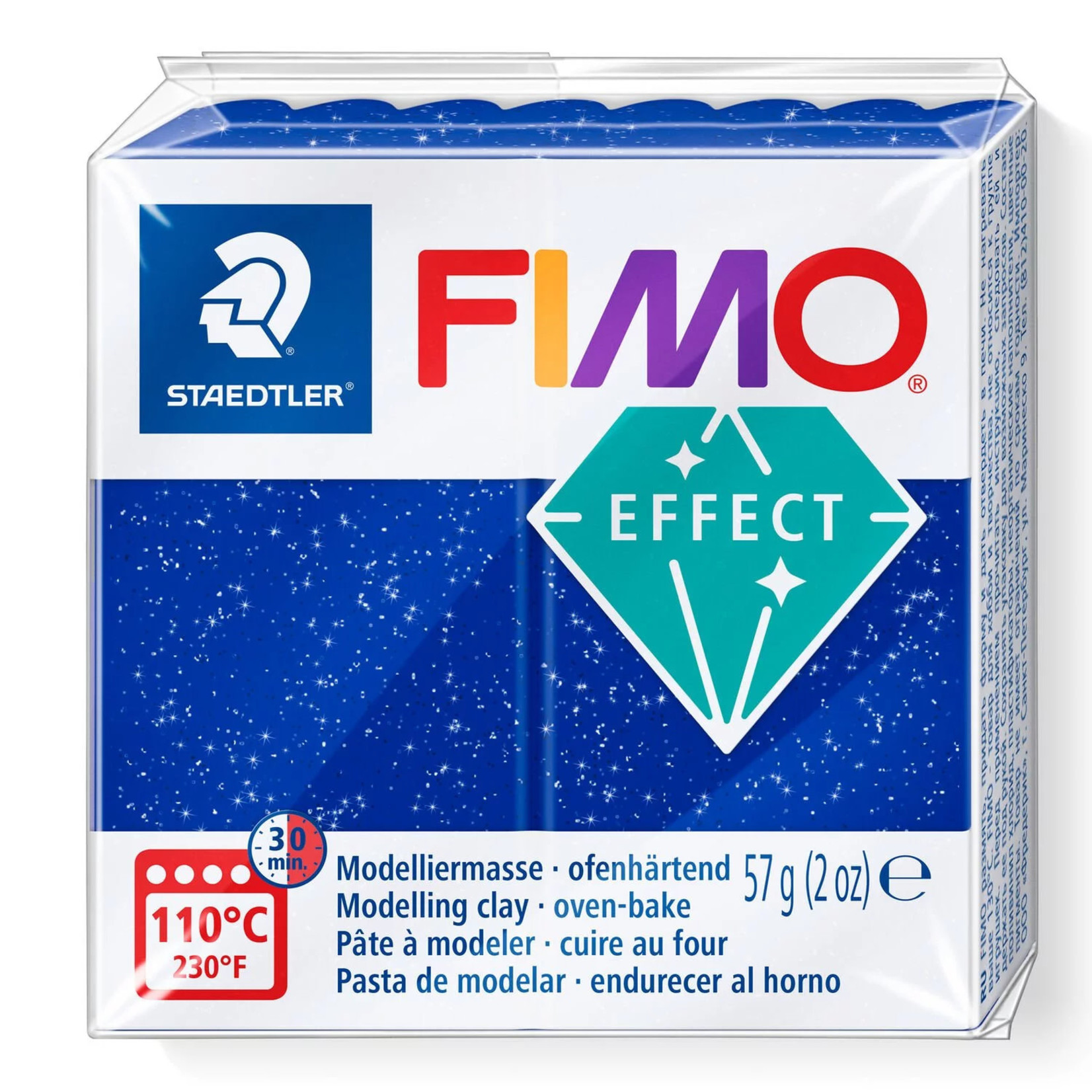 Fimo Fimo Effect Blue Glitter