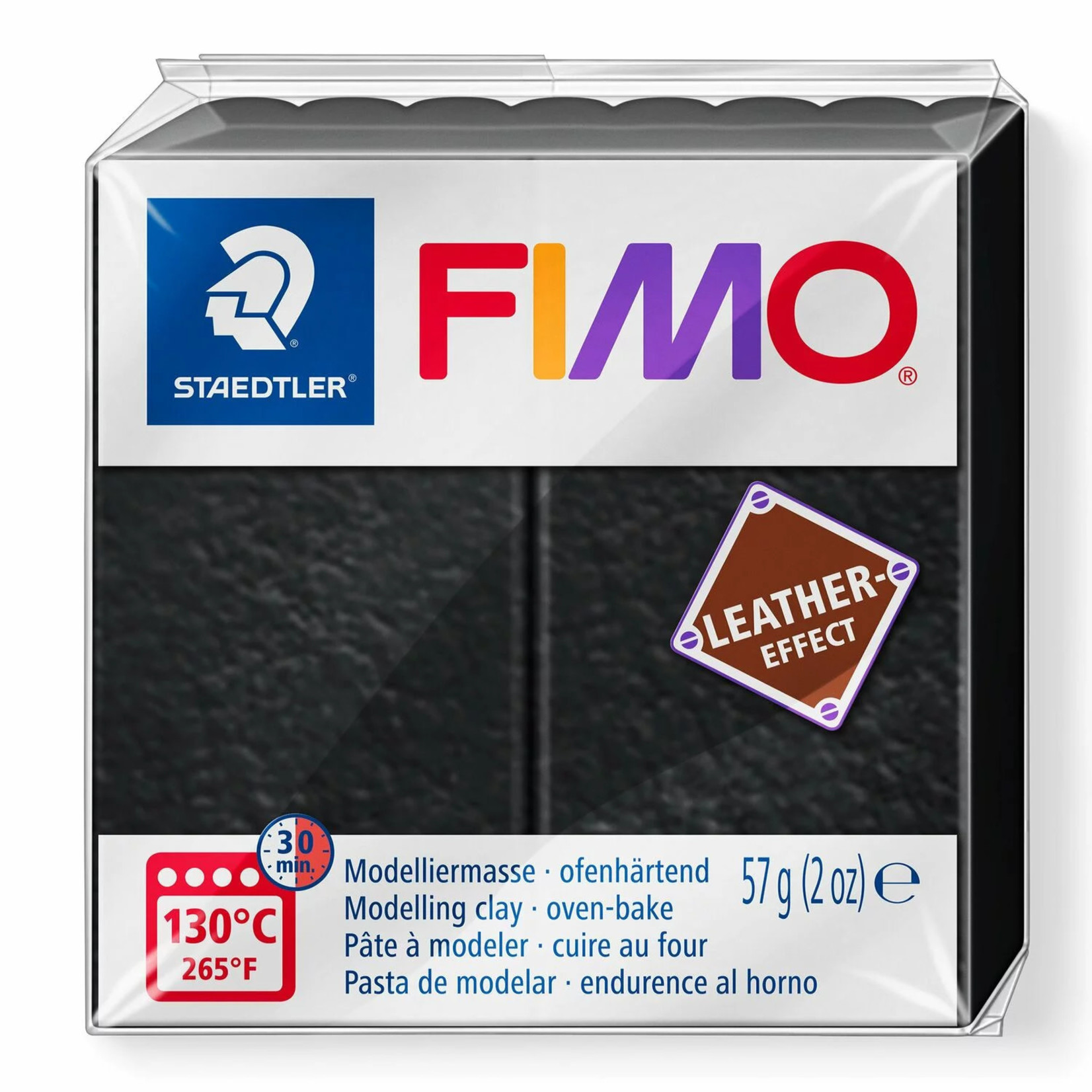 Fimo Fimo Leather Effect Black