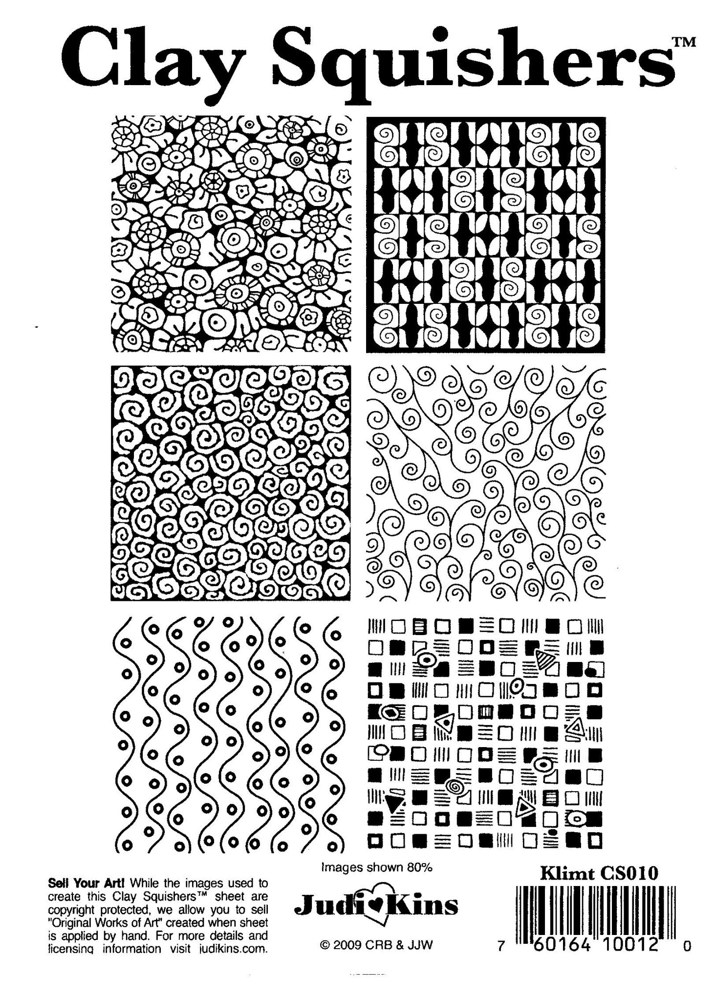 JudiKins Clay Squishers Klimt Blueberry Beads