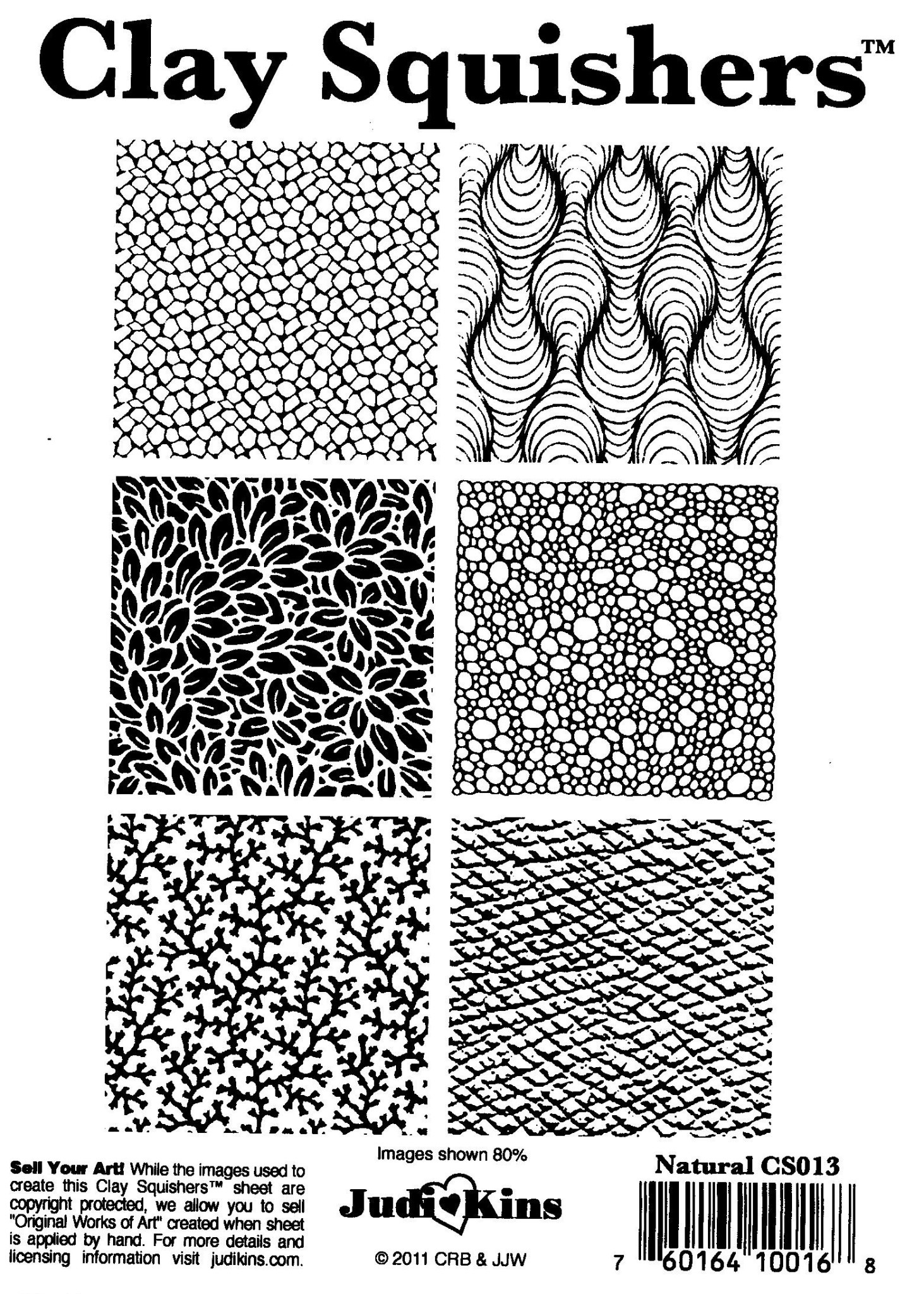 JudiKins Clay Squishers Natural Blueberry Beads