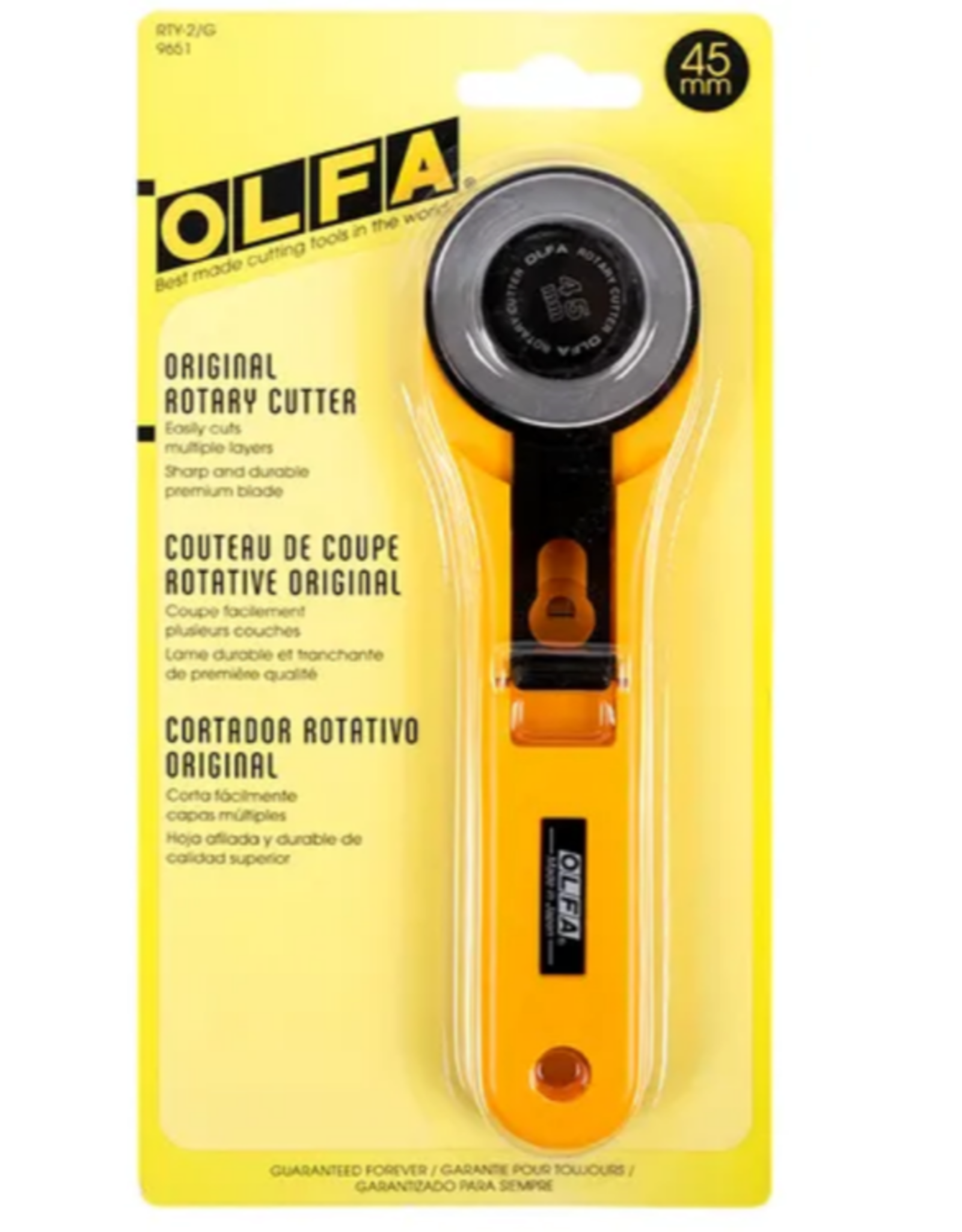 Olfa Ergonomic Rotary Cutter 45mm - Picking Daisies