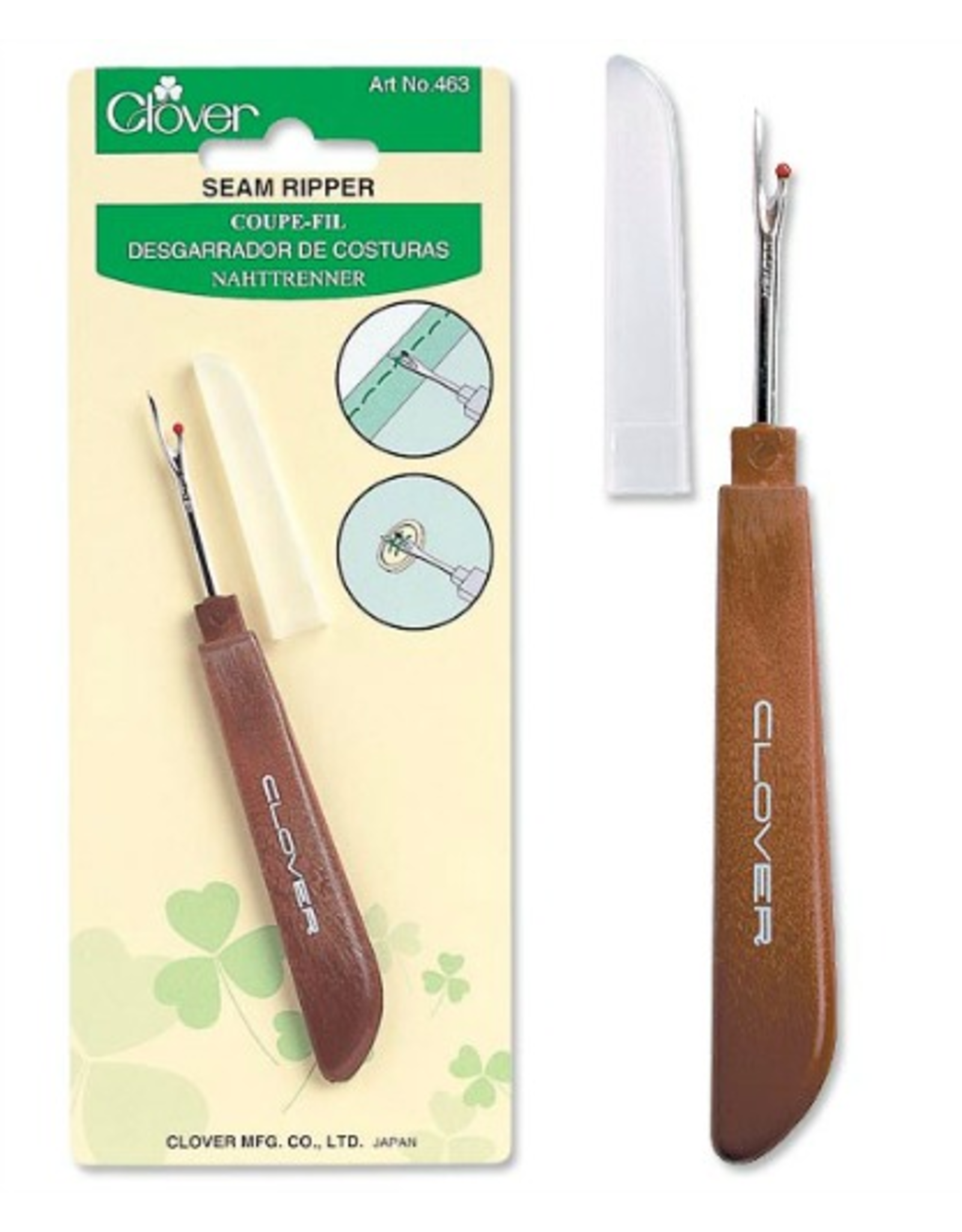 Clover Seam Ripper - Broad Handled with Cap