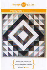 Orange Dot Quilts Stripey Half Square Triangles Quilt Pattern