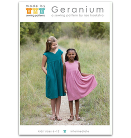Made By Rae ON ORDER-Big Girl Geranium Dress Pattern