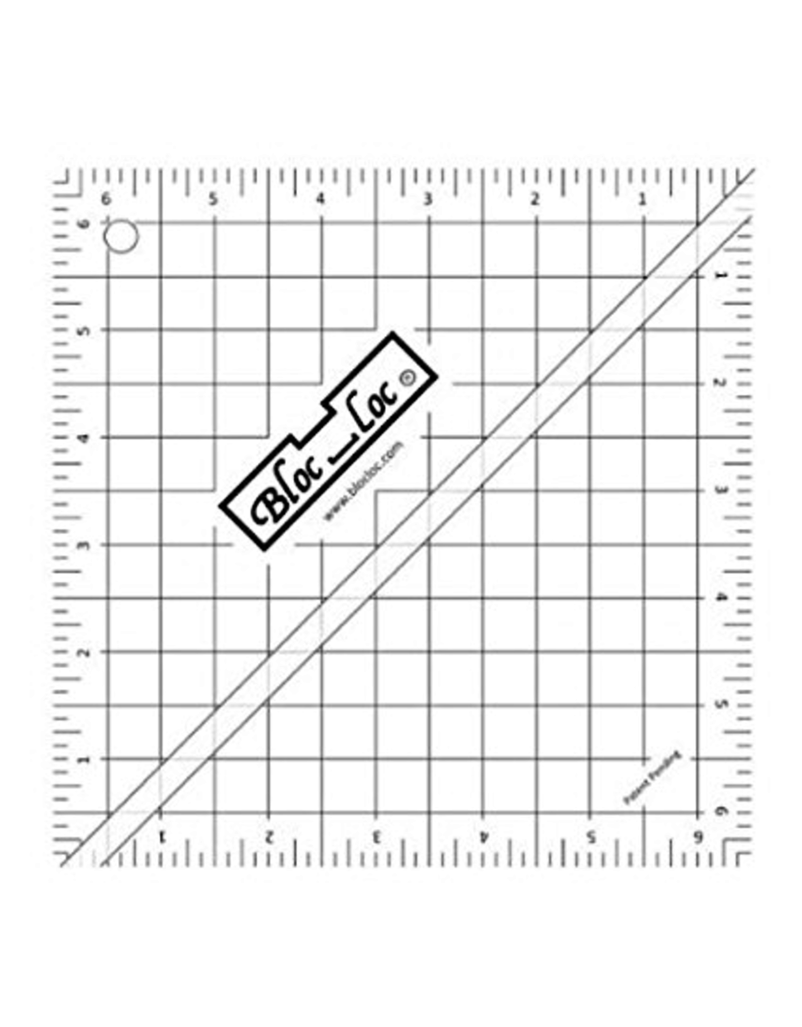 PD Bloc Loc Half Square Triangle Ruler 6.5” HST 65