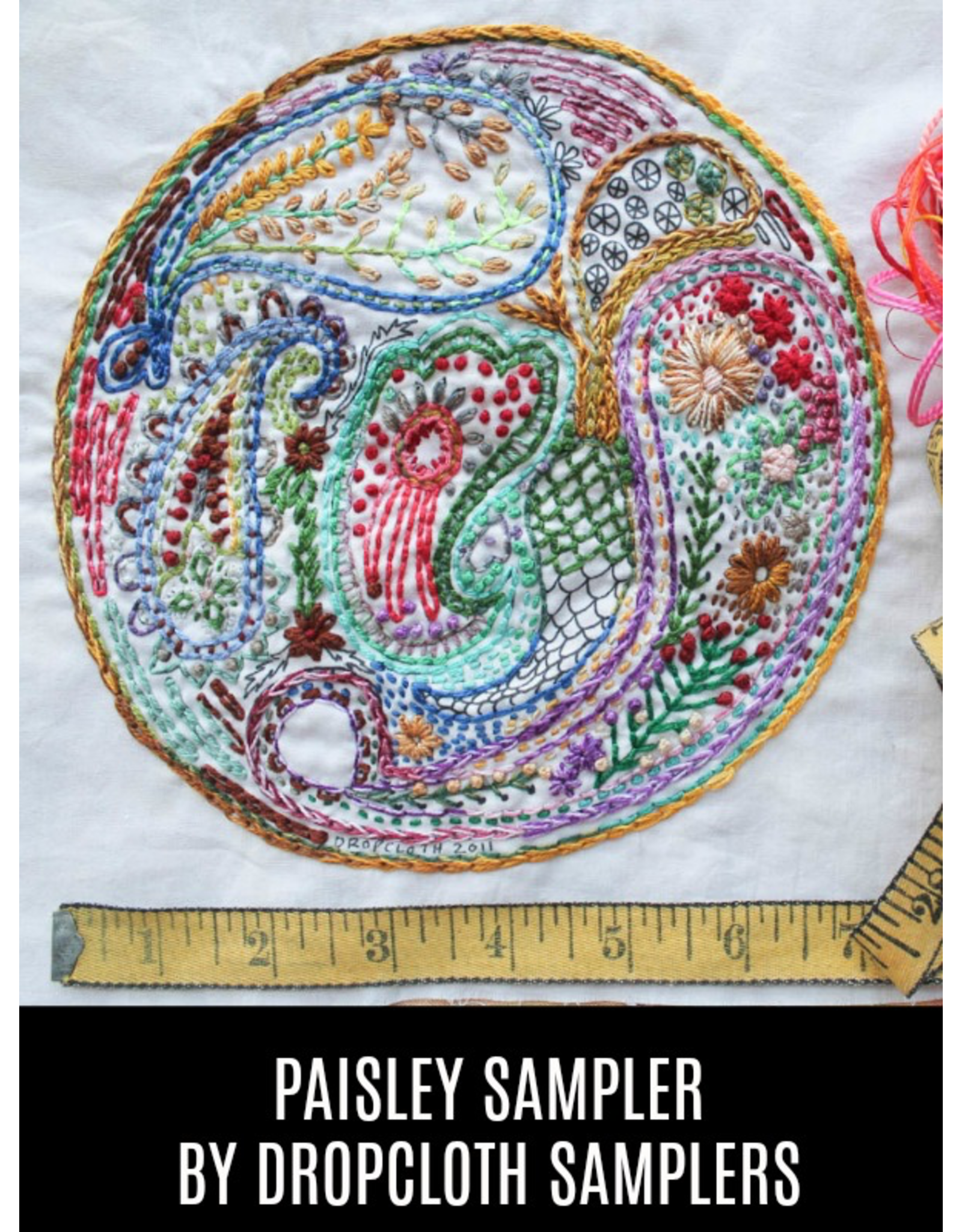 Dropcloth Samplers Paisley Sampler, Embroidery Sampler