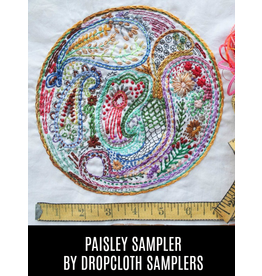 Dropcloth Samplers Paisley Sampler, Embroidery Sampler