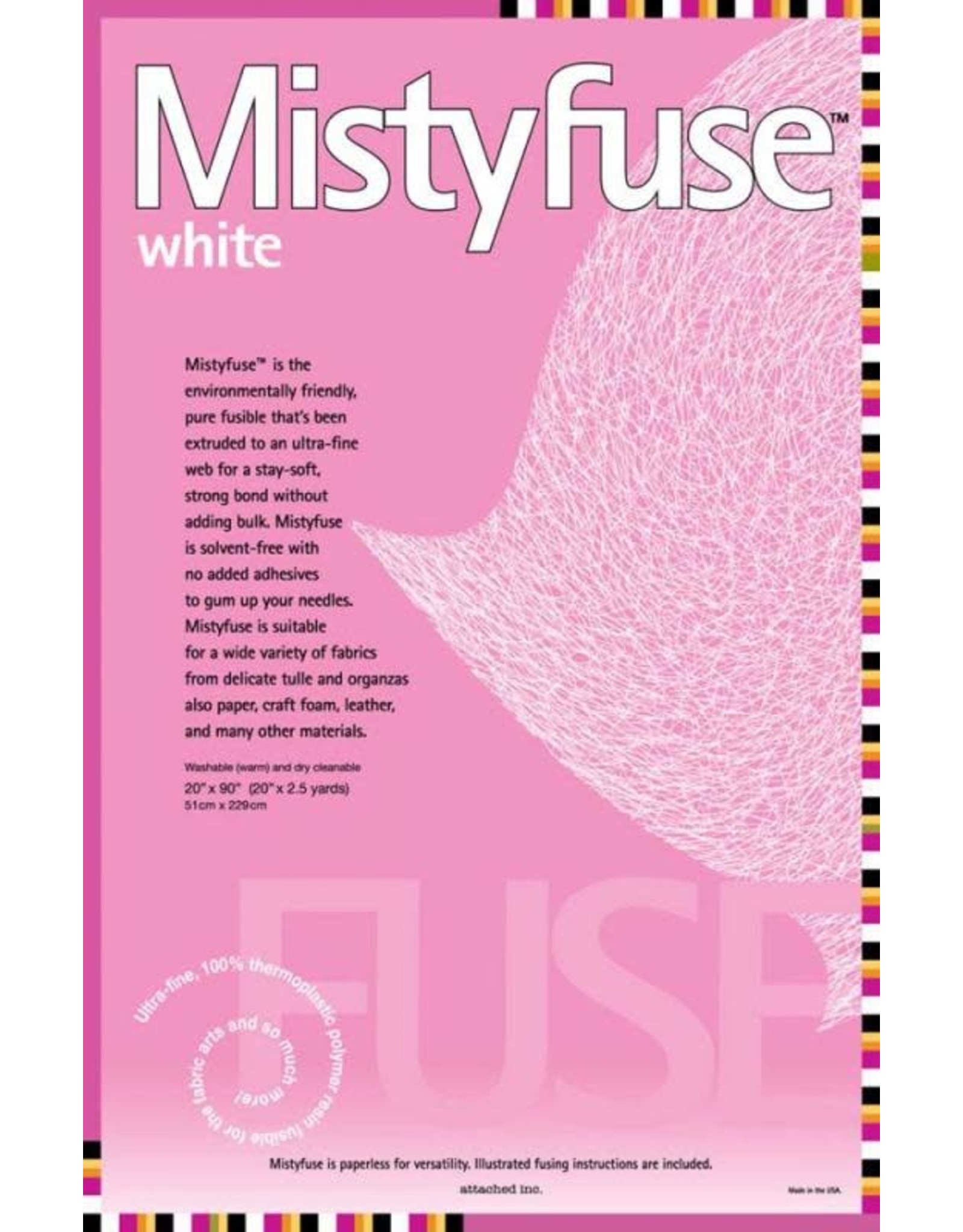 United Notions Misty Fuse 20” x 90” - White