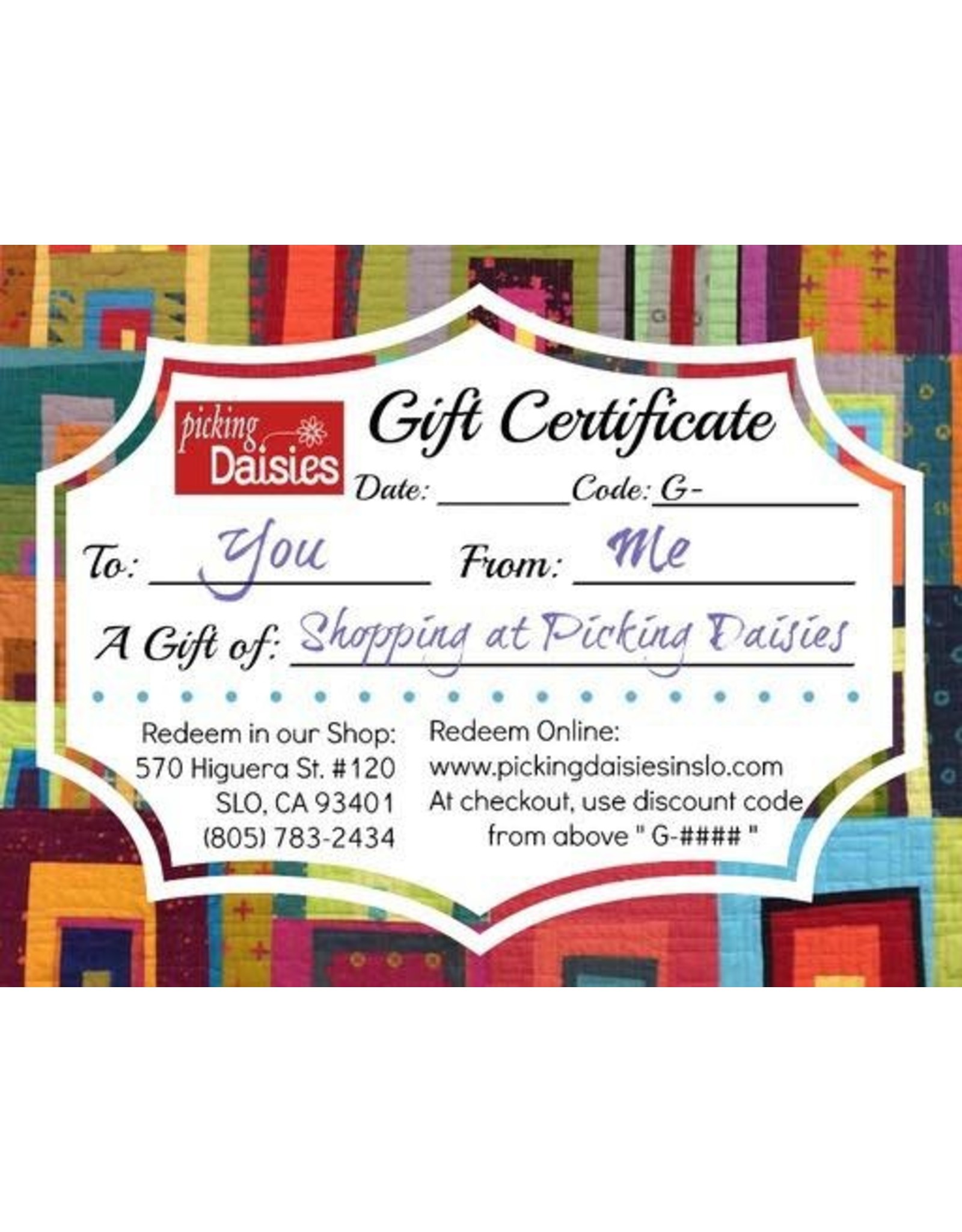 PD Gift Card - $25