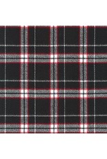 Robert Kaufman Yarn Dyed Cotton Flannel, Mammoth Flannel in Black, Fabric Half-Yards SRKF-17603-2