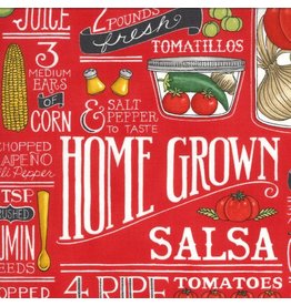 Moda Homegrown Salsa, Recipe in Tomato, Fabric Half-Yards 19970 12