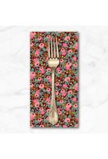 PD's Rifle Paper Co Collection Garden Party, Rosa in Burgundy with Metallic, Dinner Napkin