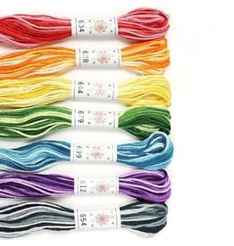 Sublime Stitching Embroidery Floss Set, Taffy Pull Palette - Seven 8.75 yard skeins