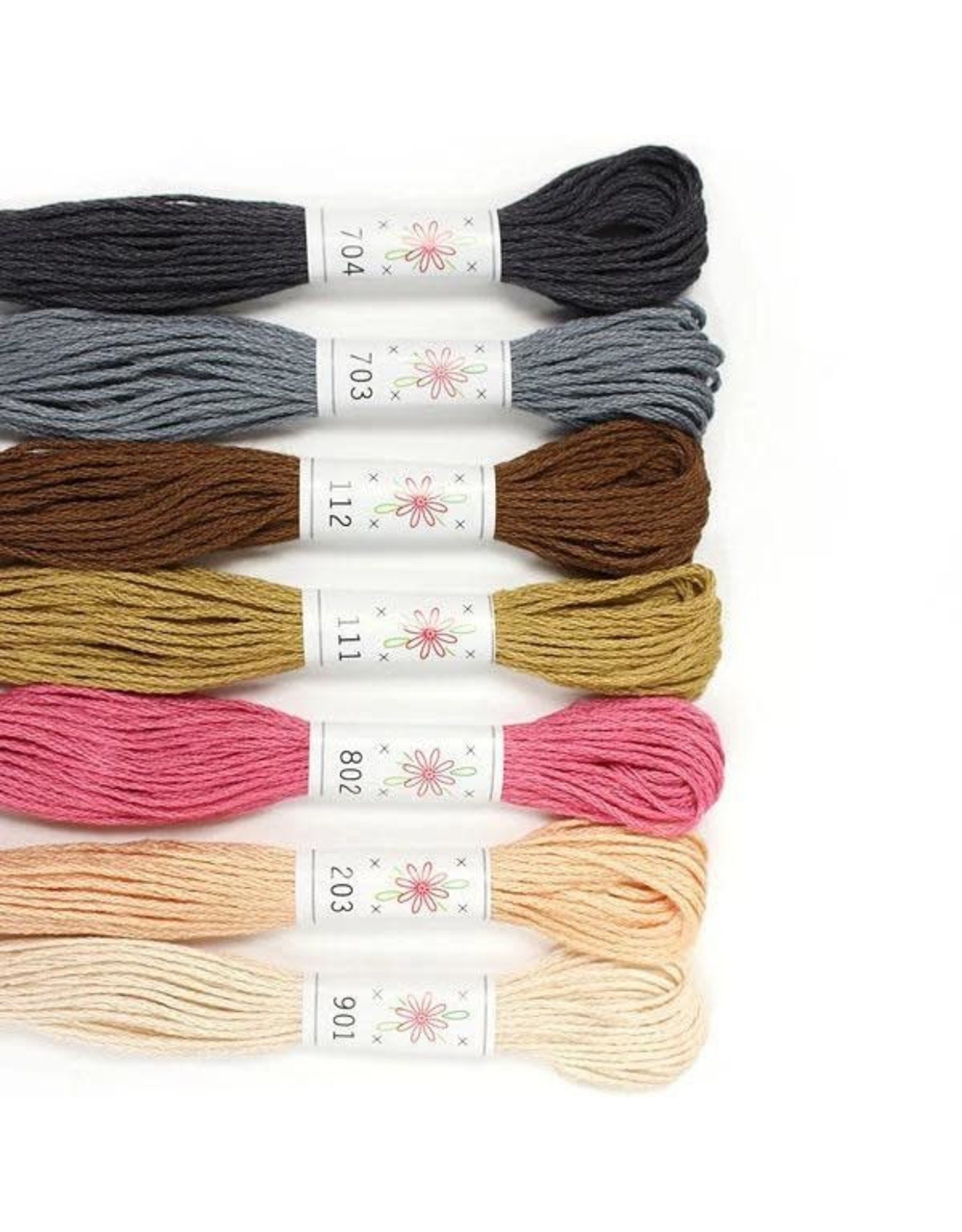 Sublime Stitching Embroidery Floss Set, Portrait Palette - Seven 8.75 yard skeins