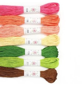 Sublime Stitching Embroidery Floss Set, Flowerbox Palette - Seven 8.75 yard skeins