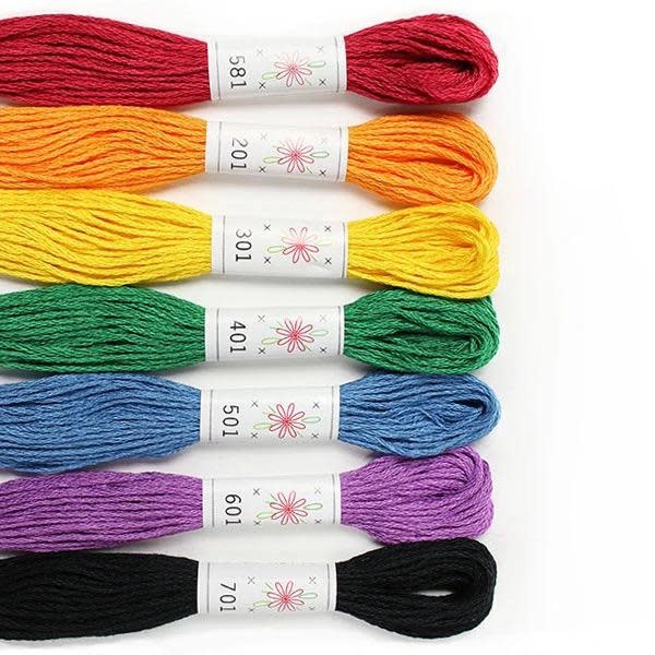 Sublime Stitching Embroidery Floss Set, Christmas Tree Palette - Seven 8.75  yard skeins