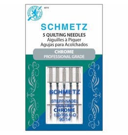 Schmetz Schmetz 4019 Chrome Professional Grade Quilting Needles - 5 count, size 90/14