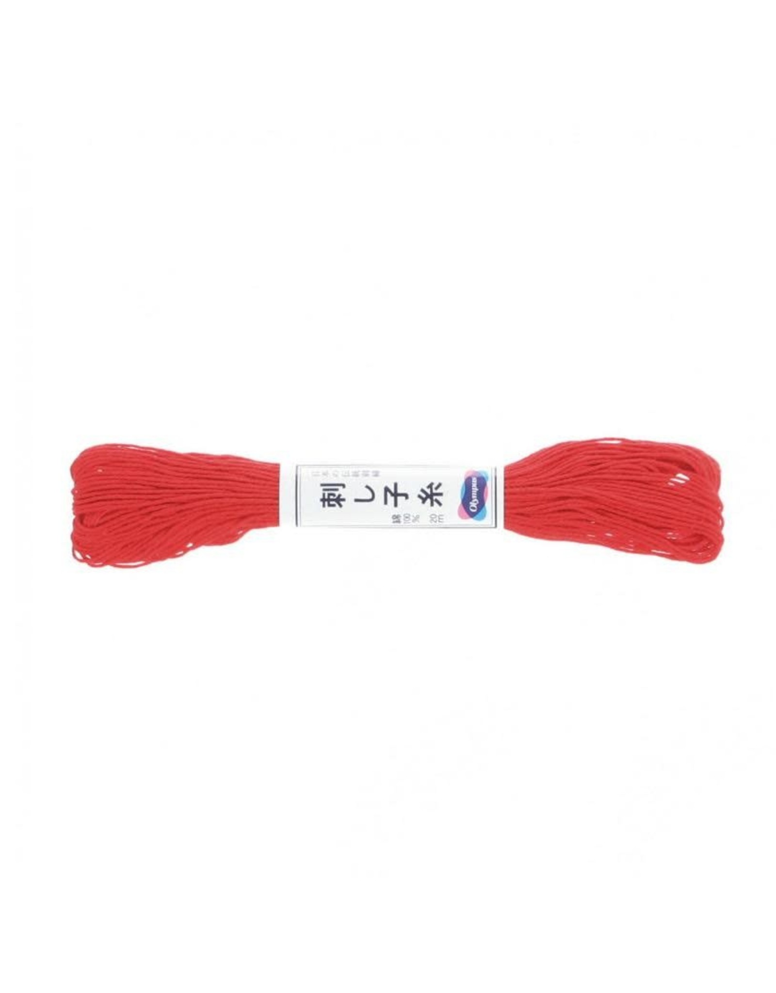 Olympus Sashiko Thread, Red, 22 yd. skein, 100% Cotton