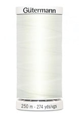 Gutermann Gutermann Thread, 250M-021 Warm White, Sew-All Polyester All Purpose Thread, 250m/273yds