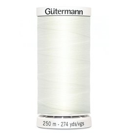Gutermann Gutermann Thread, 250M-021 Warm White, Sew-All Polyester All Purpose Thread, 250m/273yds
