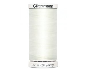 Gutermann Thread, 250M-021 Warm White, Sew-All Polyester All Purpose  Thread, 250m/273yds - Picking Daisies