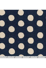 Sevenberry Canvas, Sevenberry Natural Dots in Midnight Navy, Fabric Half-Yards SB-88187D1-12
