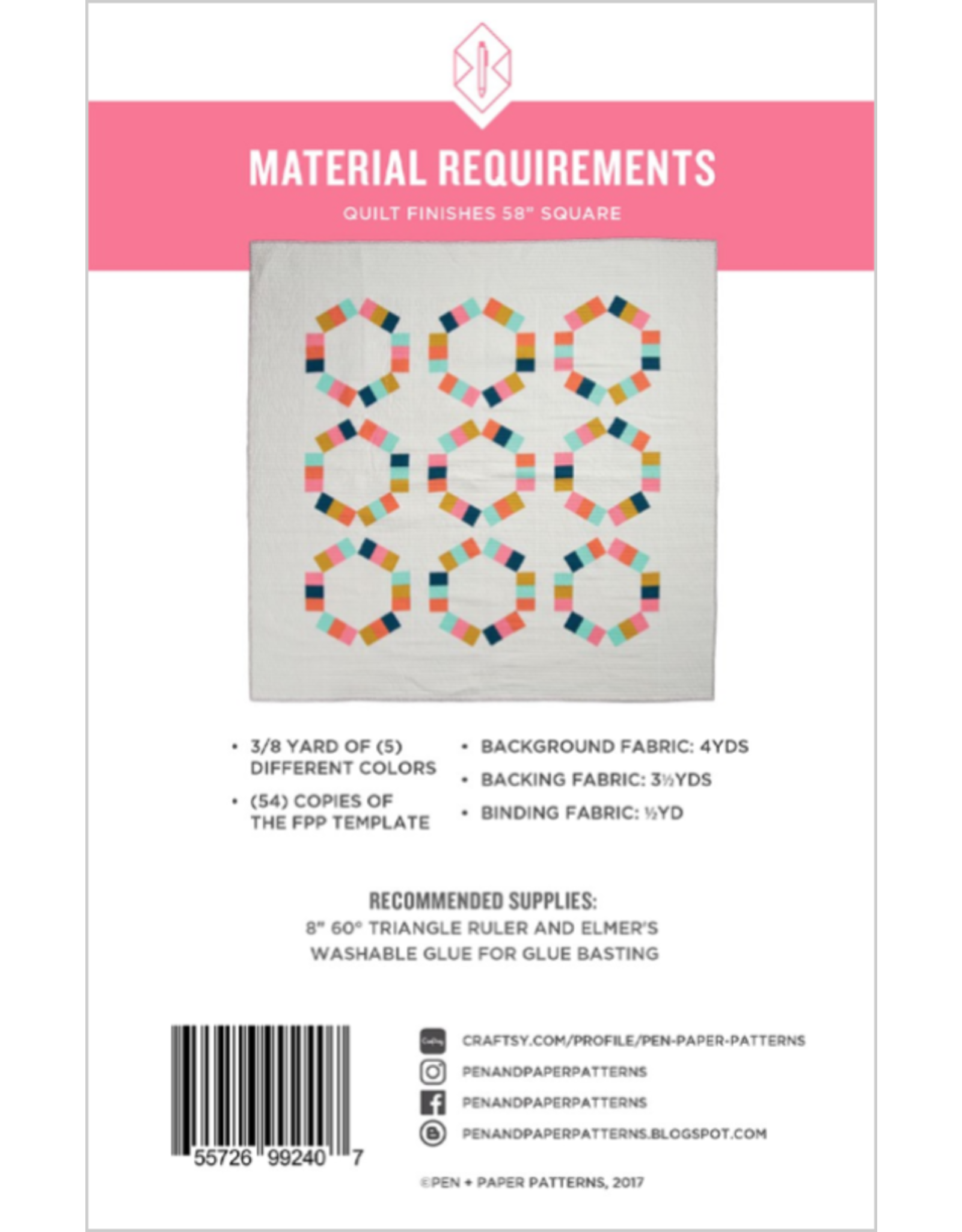 Pen and Paper Patterns ON SALE - Taffy Pull Quilt Pattern