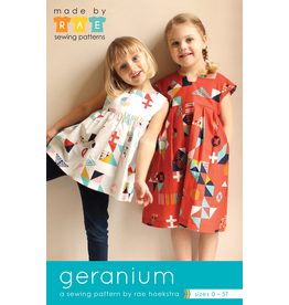 Made By Rae Little Girl’s Geranium Dress Pattern, sizes 0-5yr