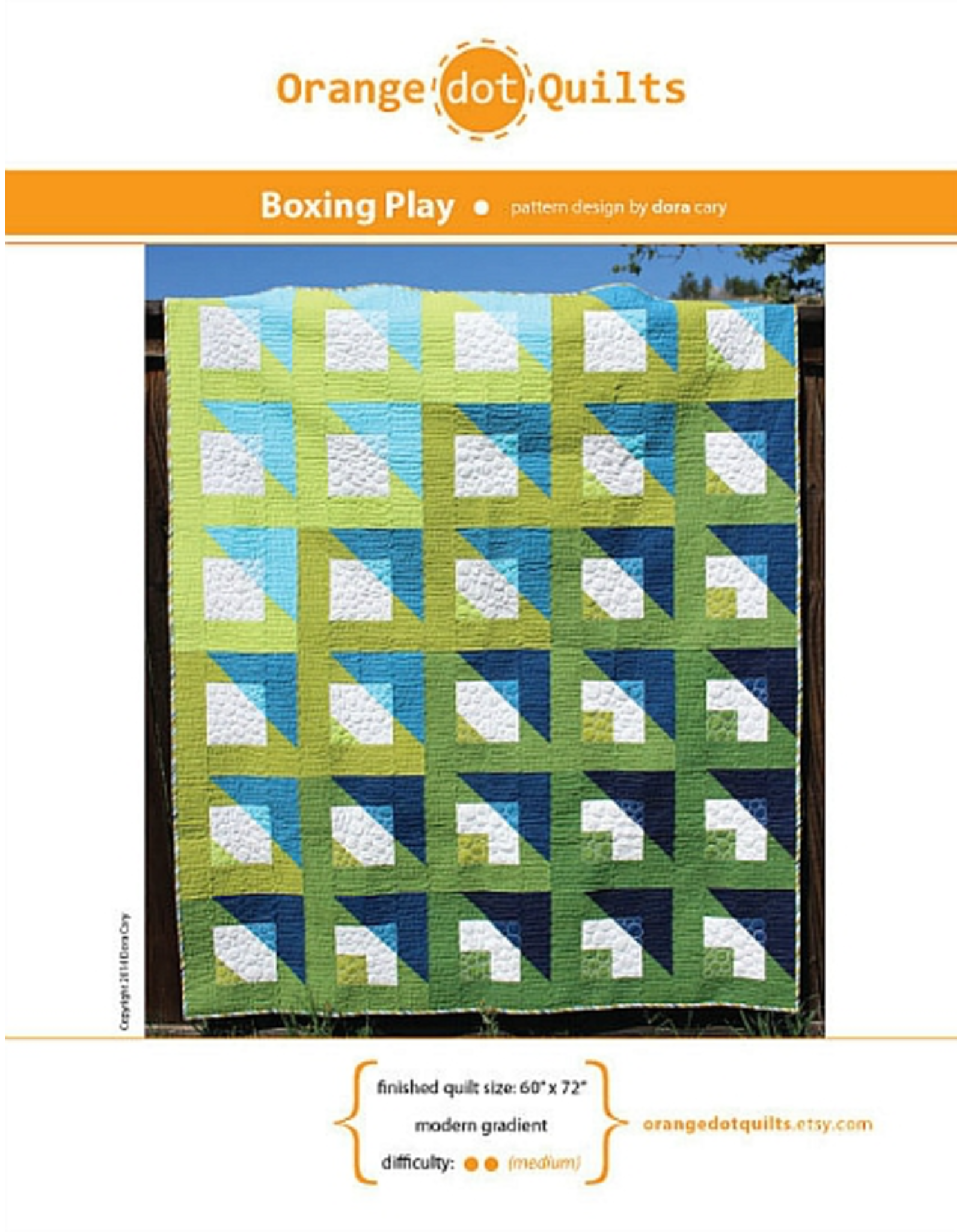 Orange Dot Quilts Boxing Play Quilt Pattern