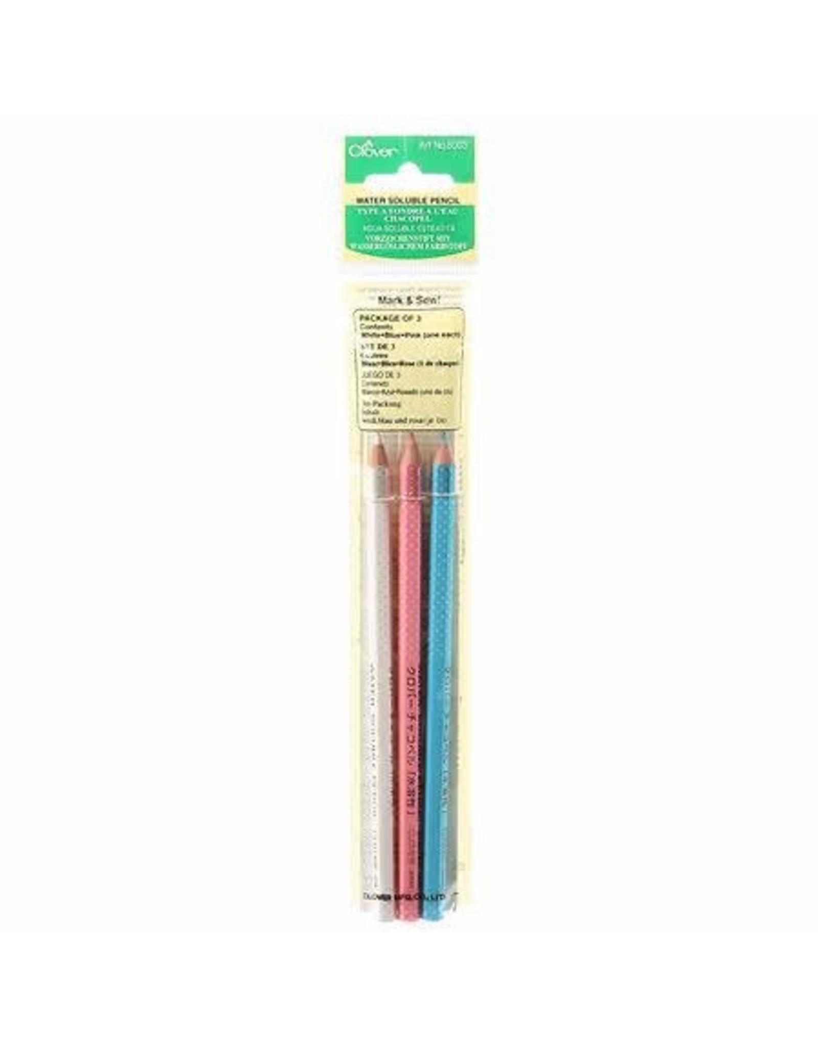 Clover Water Soluble Pencils - Set of 3