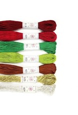 Sublime Stitching Embroidery Floss Set, Christmas Tree Palette - Seven 8.75 yard skeins