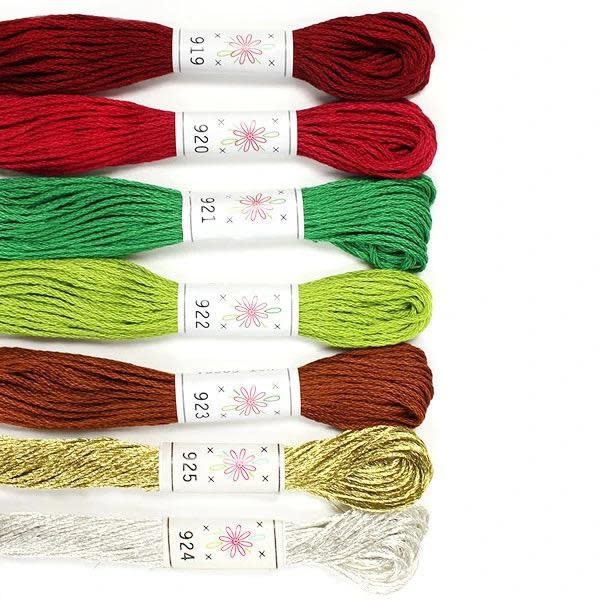 Embroidery Floss Set, Christmas Tree Palette - Seven 8.75 yard skeins, from  Sublime Stitching - Picking Daisies